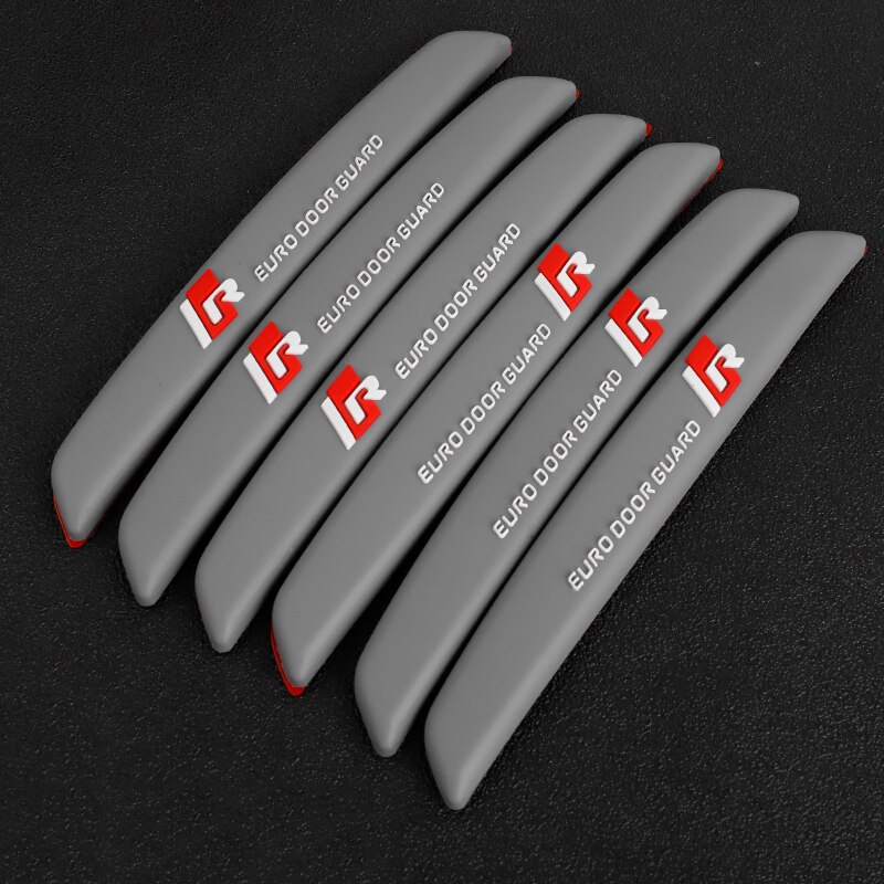 Protector de puerta de coche, 6 uds., para Borde de esquina, Protector de protección de moldura embellecedora, Protector de rayas, barra de Tope de puerta de coche: 4