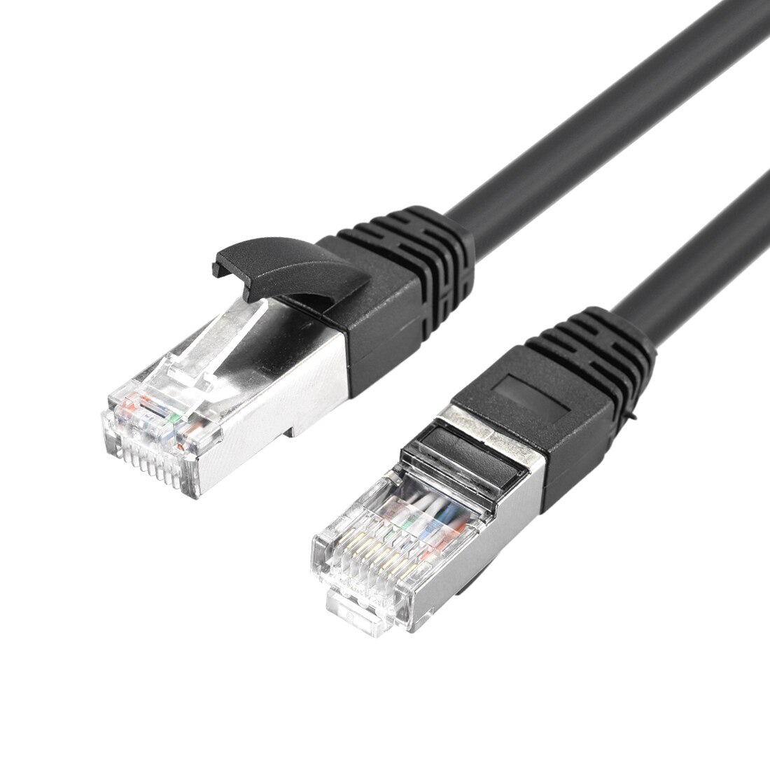 Uxcell 2Pcs 3ft 5ft 10ft Cat7 Ethernet Cable Cat 7 Network Wire Patch Cable Black White Blue