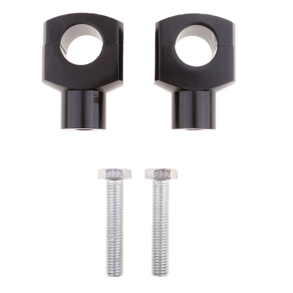 CNC Motorcycle 25mm 1'' Handlebar Risers Universal for Cruise Chopper Black
