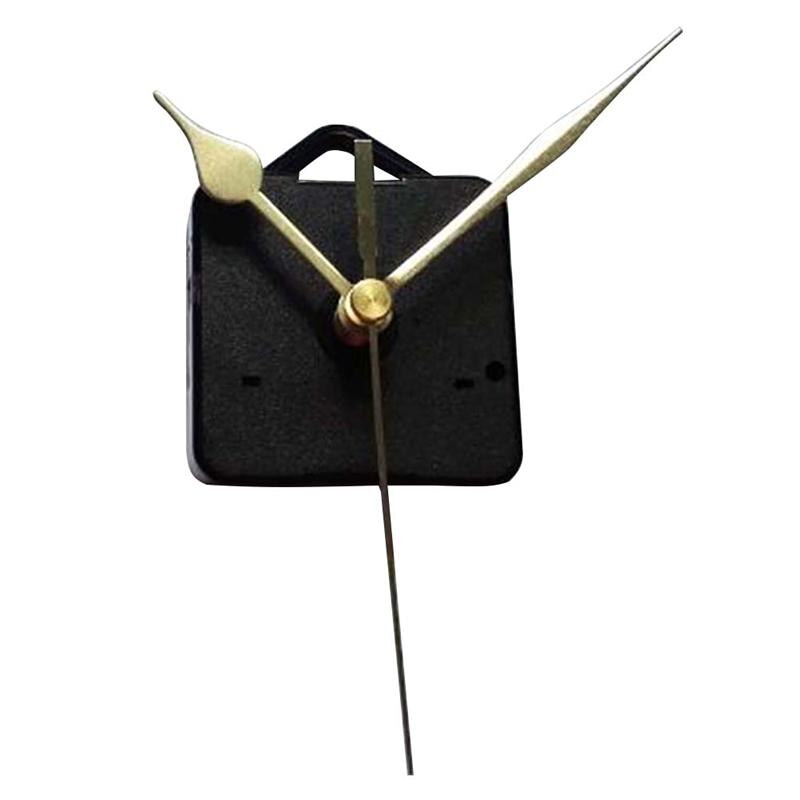 Quartz Clock with Hook Movement Kits Mute Wall Clock Movements Mechanism Parts DIY Repair Parts: Golden