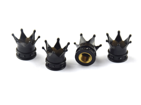 4 Stück Universal Crown Wheel Ventilabdeckungen Luft staubdicht wasserdicht Auto Motorrad Reifen Felgenabdeckungen Auto Dekoration Ventilkappen: MULTI