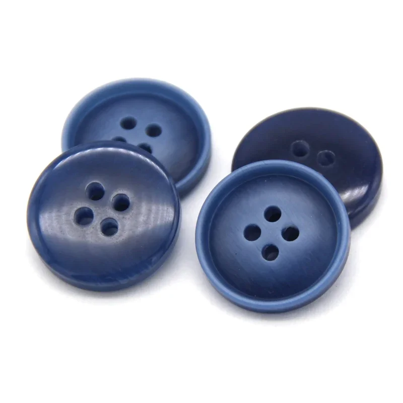 15mm 20mm Blau Harz Männer Anzug Mantel Tasten Für Kleidung Jeans Hosen Dekorative Handgemachte DIY Handwerk Nähen Zubehör