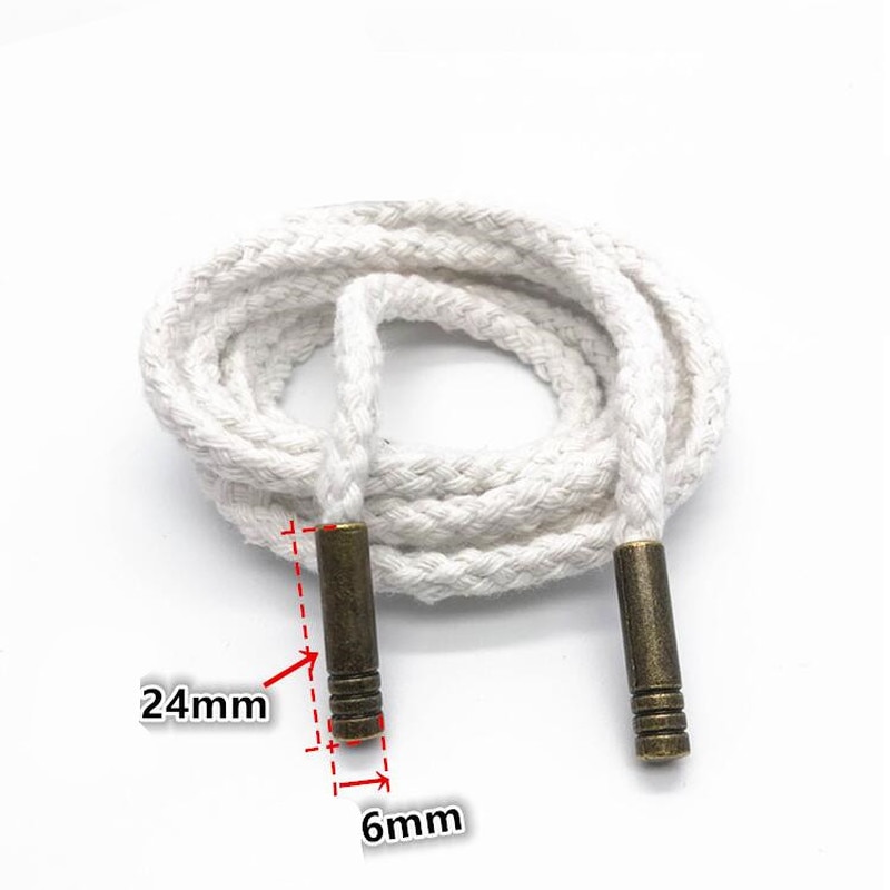 Pantalon de survêtement à tête en cuivre pour lacets de Sport, 1 pièce, cordon de serrage, corde tressée, ceinture, à capuche, bricolage, fournitures