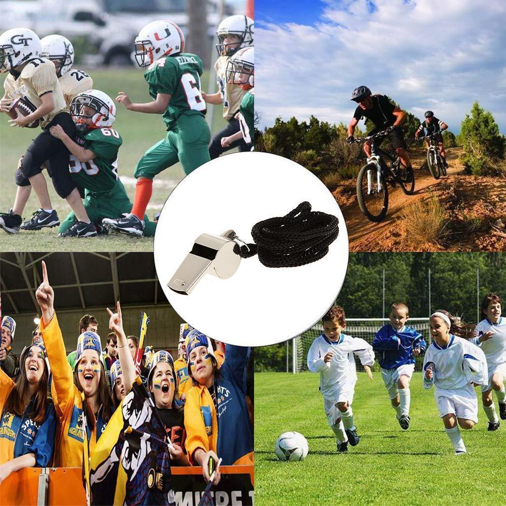 Metal Whistle Referee Sport Rugby Party Training School Survival Outdoor Steel Basketball Cheer Football U7D2