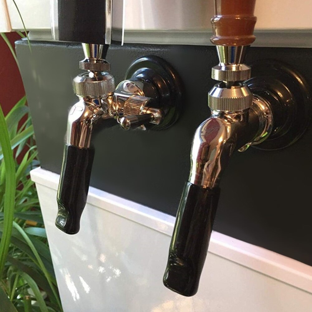 10Pcs Black Home Beer Faucet Tap Protective Cap Plug Cover Beer Production Accessory