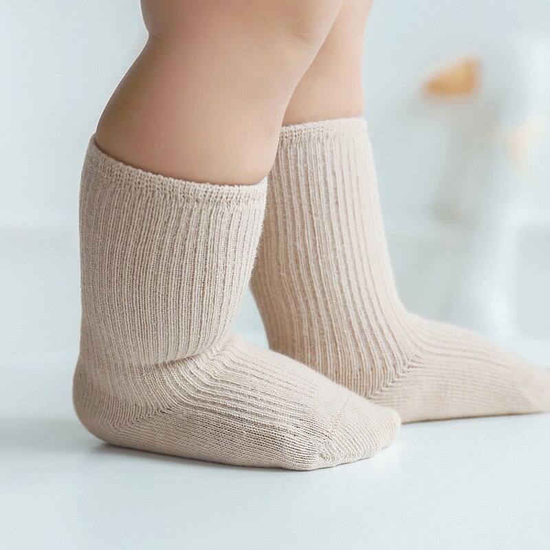 Lawadka 3 Paare/los Einfarbig Frühling und Herbst Socken Für Neugeborene Atmungsaktive Baumwolle Art Socken Für Jungen Mädchen Dünne Socken