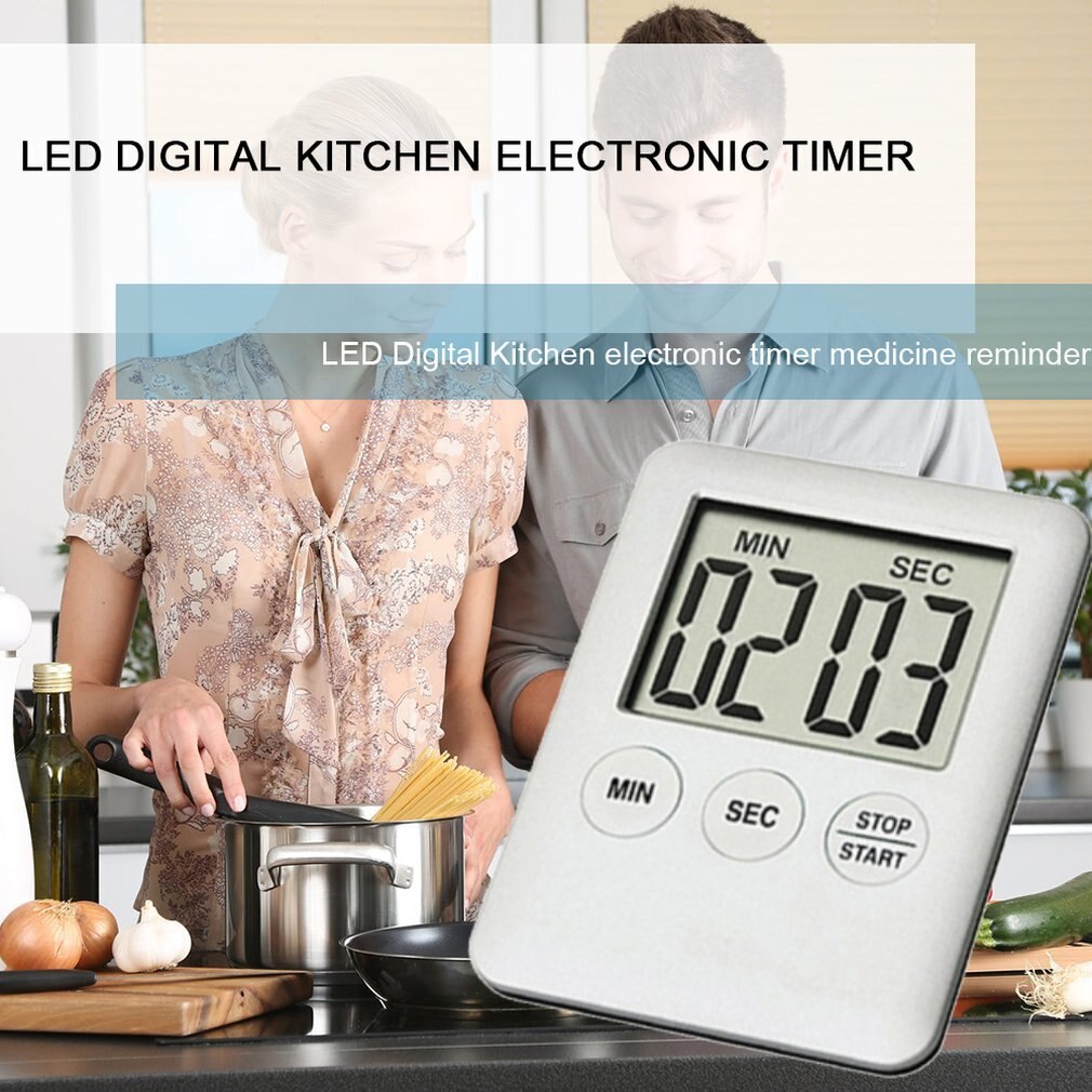 Led Digital Kitchen Electronic Timer Countdown Medication Reminder Kitchen Timer Portable