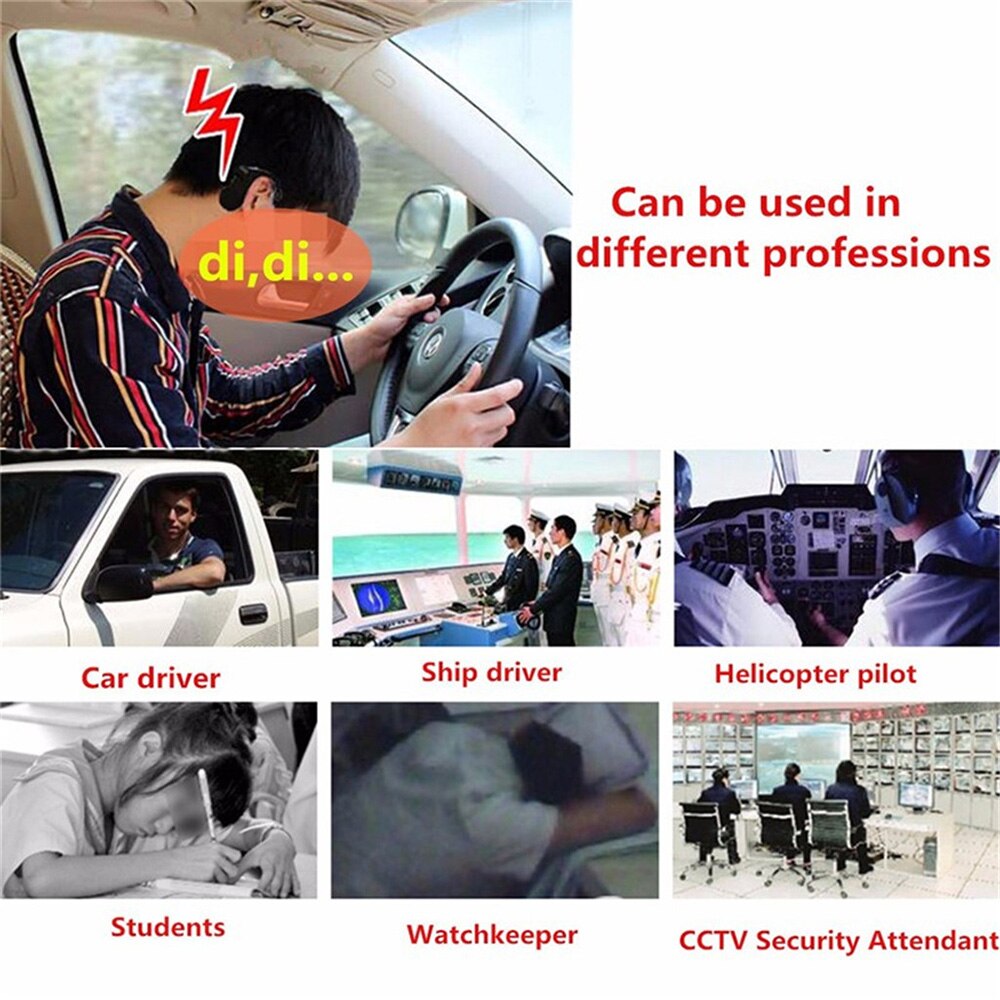 Quelima Nap Zapper Anti Drowsy Anti Sleep Driver Alert Alarm For Drivers Security Guards Car Safety Driving Assistant Styling