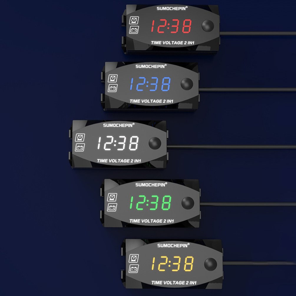 Digital Voltmeter Kalibrieren Lesen LED-anzeige Spannung Meter Spannung Tafel Meter Elektromobil Motorrad Auto