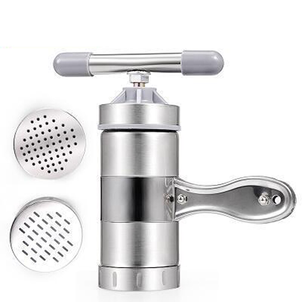 Pasta Maker Stuffer Filler Spaghetti Pates Machine Noodle Cutter Press Multifunctional Noodle Maker Machine Kitchen Tool: 2 Mold heads