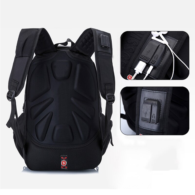 Mochila escolar infantil marca suíça, mochilas unissex de marca com carregamento usb, à prova d'água, adolescentes