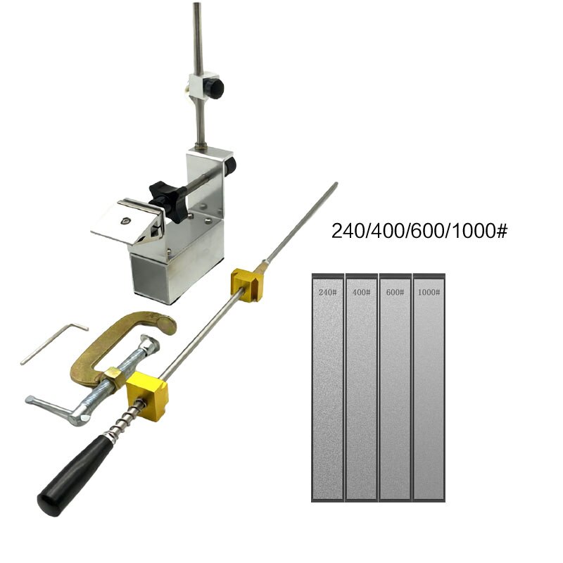 Expert Knife Sharpener Fixed Grinder Aluminum alloy Angle Sharpening System Whetstone Kitchen Tool Metal Material: b