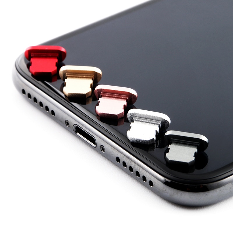 Metalen Stof plug Poort Opladen Stof Plug voor iPhone 8 7 6 6S Plus Mini Stof Plug Voor iPhone X XS Max 5 5s SE Telefoon Accessoires