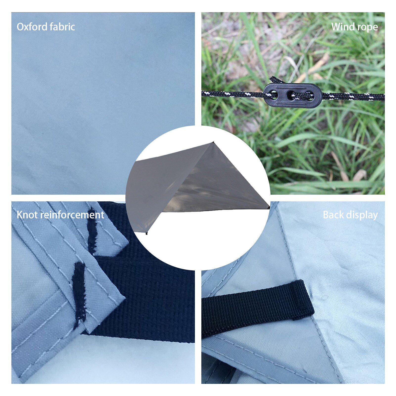Tenda da esterno impermeabile Tarp protezione UV amaca campeggio Poncho da pioggia ombrellone a doppia faccia baldacchino tappetini da spiaggia