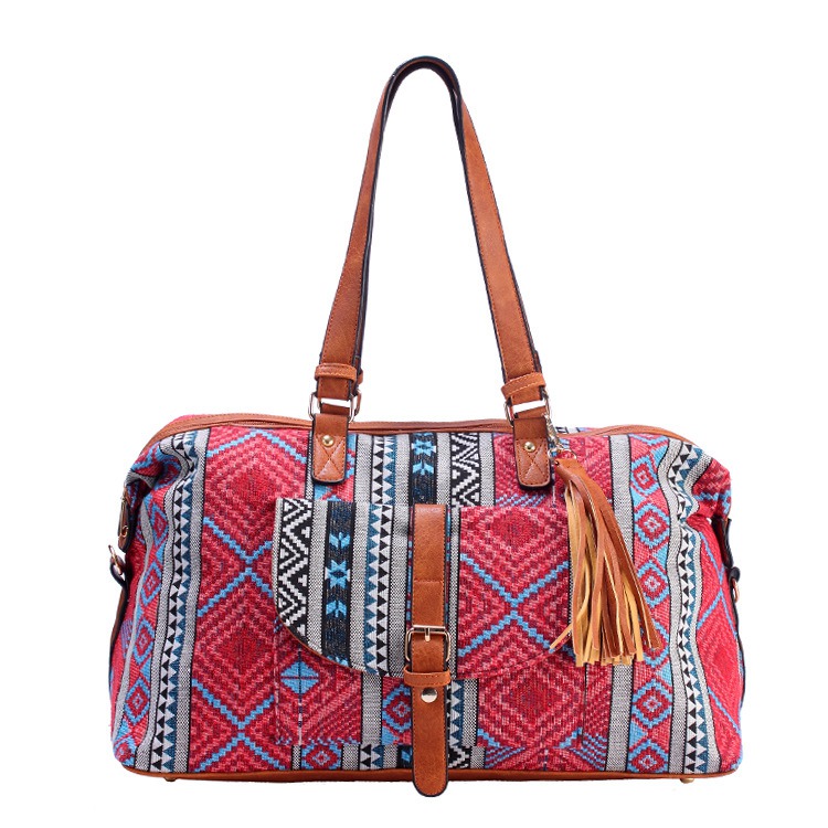 mode High-end Jacquard reistas canvas bagage tas vrouwen reistassen toevallige plunjezak verpakking cubes goede: d