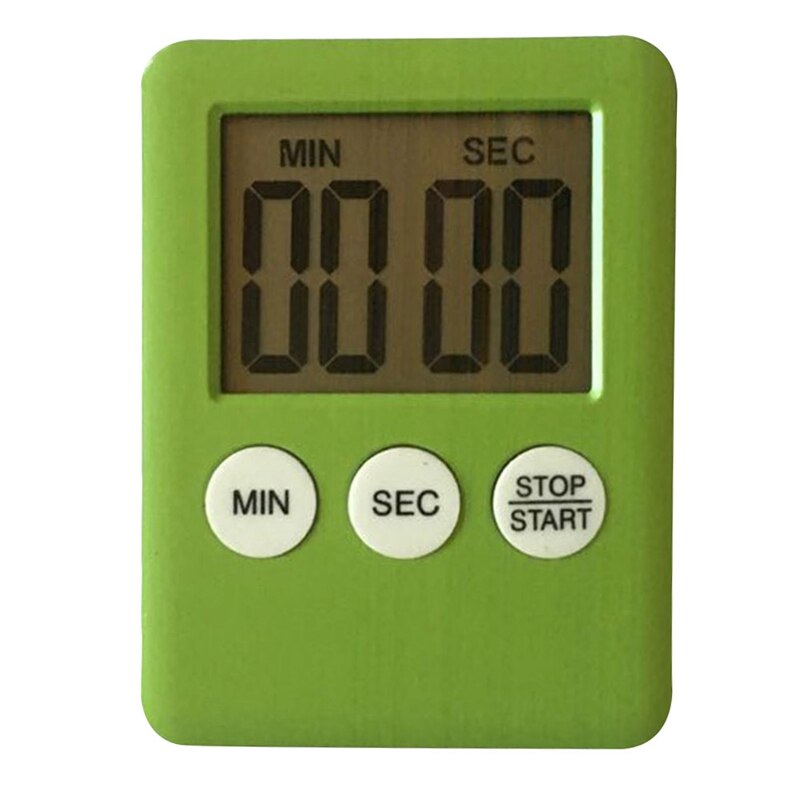 Led Digital Kitchen Electronic Timer Countdown Medication Reminder Kitchen Timer Portable Slim Countdown Timer: GR