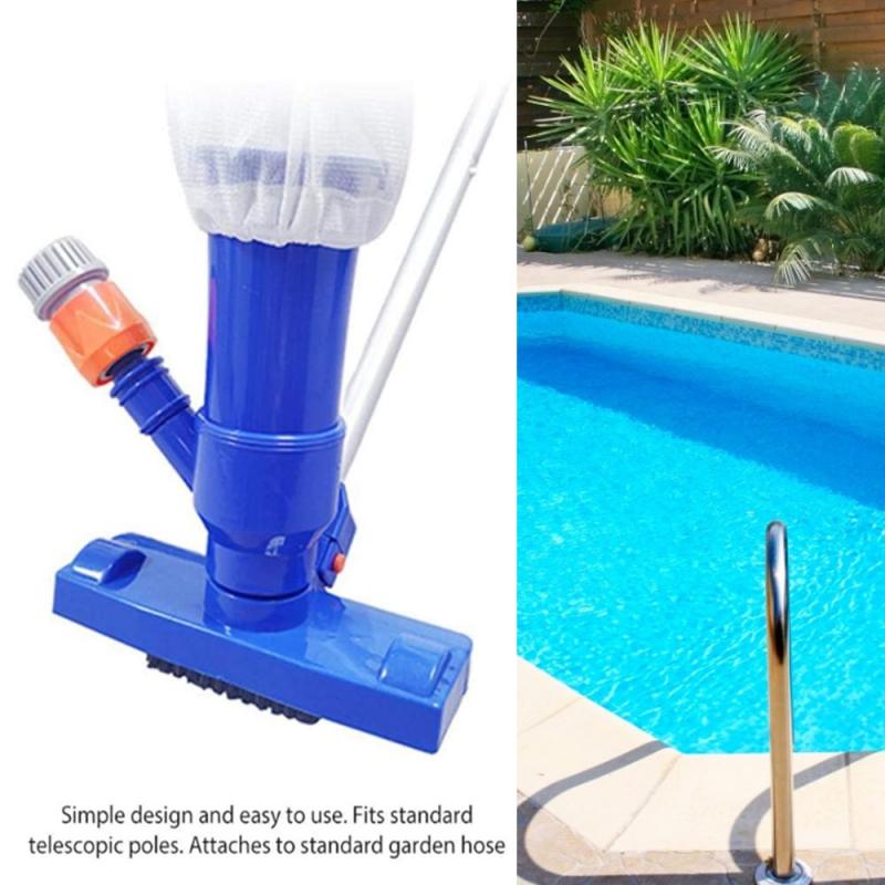 1pc poolgolv dammsugare bärbar pool rengöring verktyg med sughuvud spa akvarium pool botten dammsugare