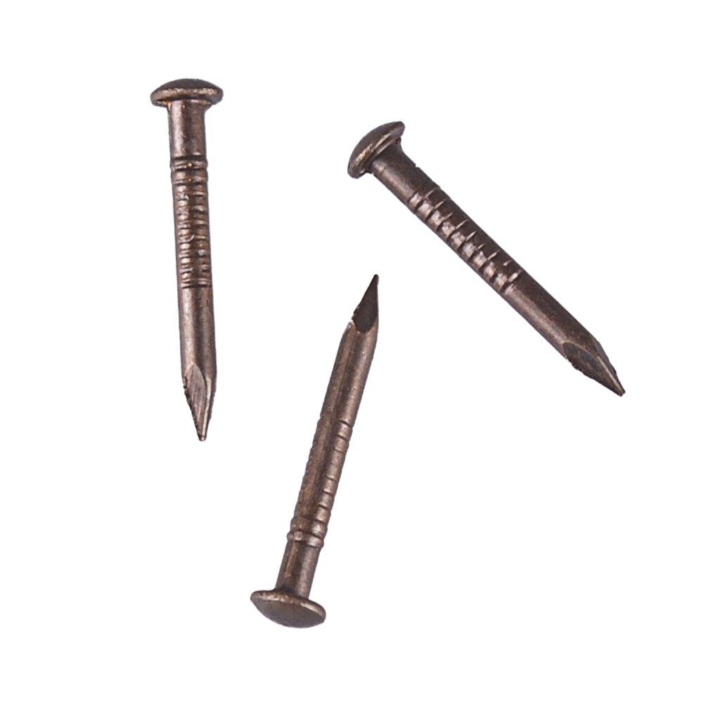 21 x 2mm kinesiska archaize runda huvud antika brons träspikar för möbler diy dekorativa lådor 100 st