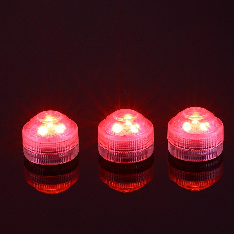 Ledet fjernstyrt rgb nedsenkbart lys batteridrevet undervanns nattlampe utendørs vase bolle hagefest dekorasjon