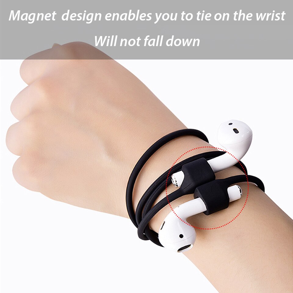 Para a apple airpods pro anti-lost fone de ouvido cinta magnético earhook silicone string para airpods pro 2 ímã anti acessórios perdidos