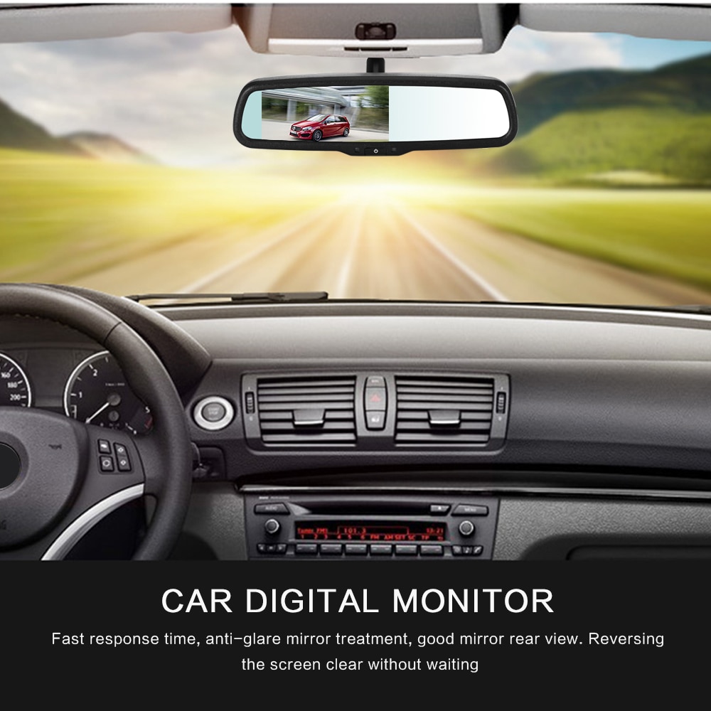 4.3- inch auto digitale monitor hd video auto parkeermonitor lcd-scherm auto digitale monitor parkeersysteem