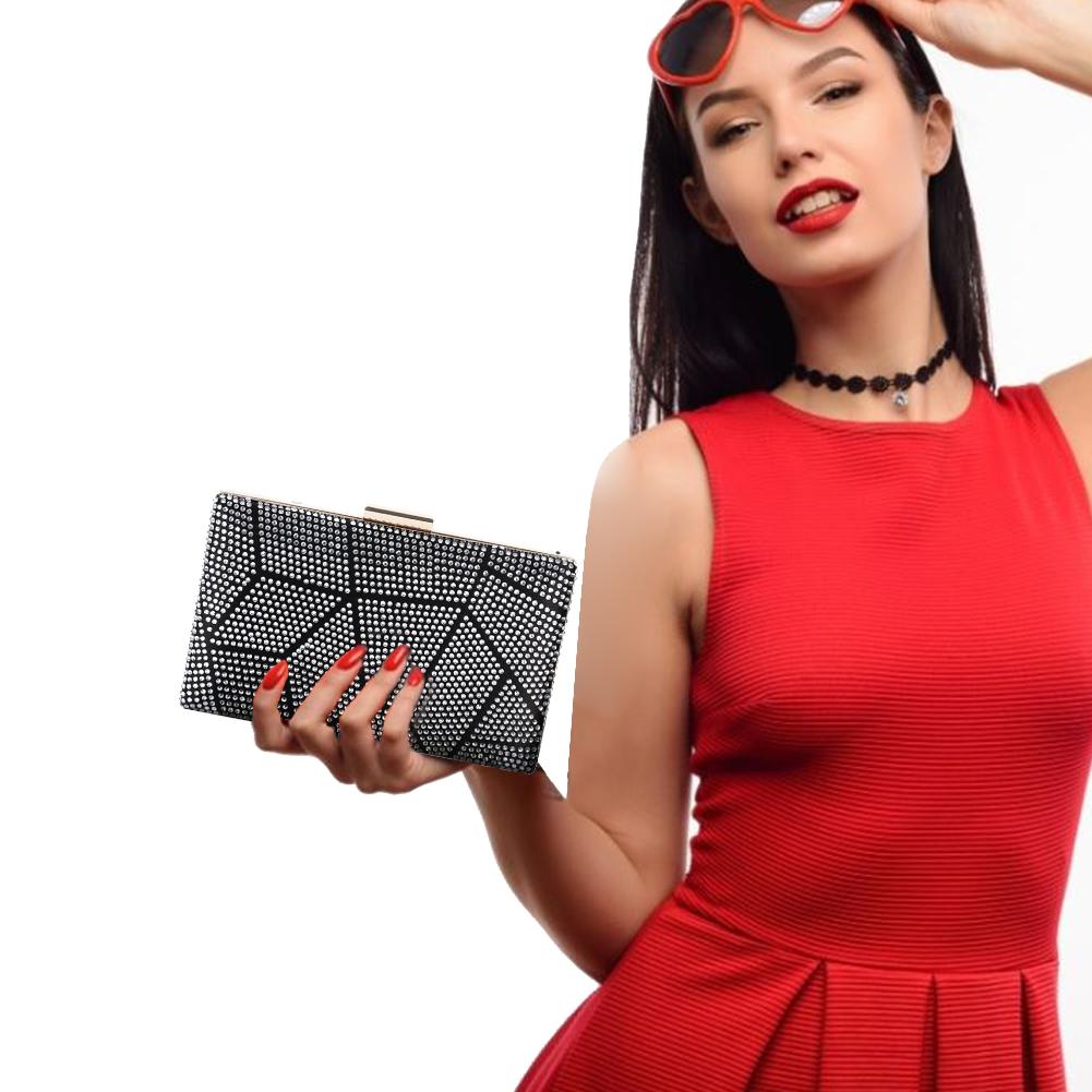 neue Frauen Kupplung Tasche Diamant Abendessen Handtasche Damen Strass Geldbörse für Geburtstag Party Nachtclub Bolso de mano
