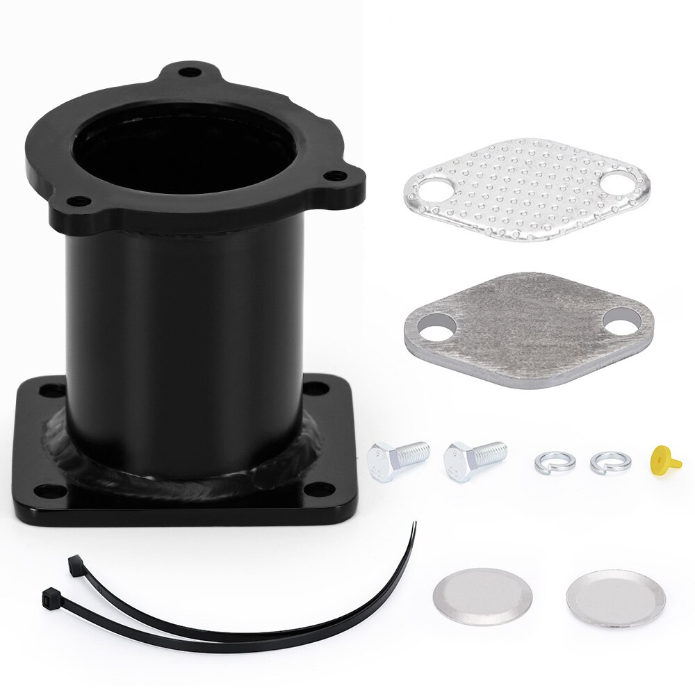 ALUMINUM EGR REMOVAL KIT BLANKING BYPASS FOR BMW 5 SERIES E60 E61 E61N 520i 525d 530d 535d DELETE KIT EGR08: black