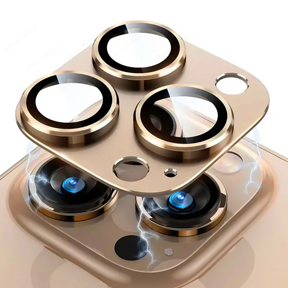 Protezione della fotocamera per iPhone 16 pro Max Protezione per lenti in vetro temperato per iPhone 11 12 13 14 15 16 pro Max più Vetro per lenti in metallo