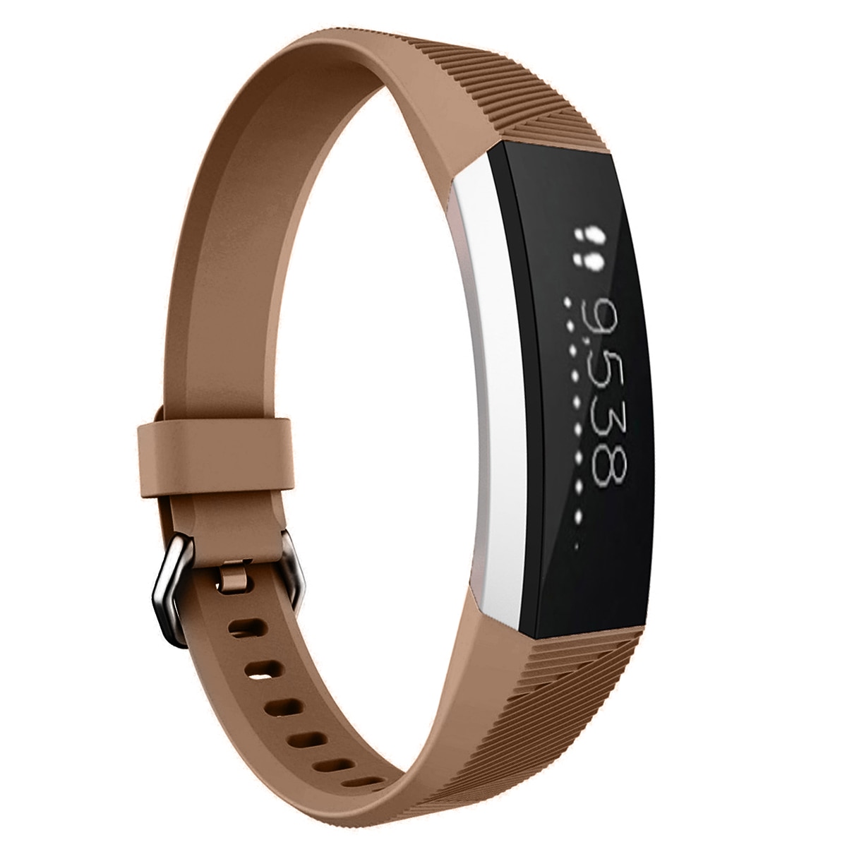 Fitbit-Reloj de pulsera de , repuesto de cristal pequeño, cierre de correa para Fitbit Alta HR, 5 colores,: Brown