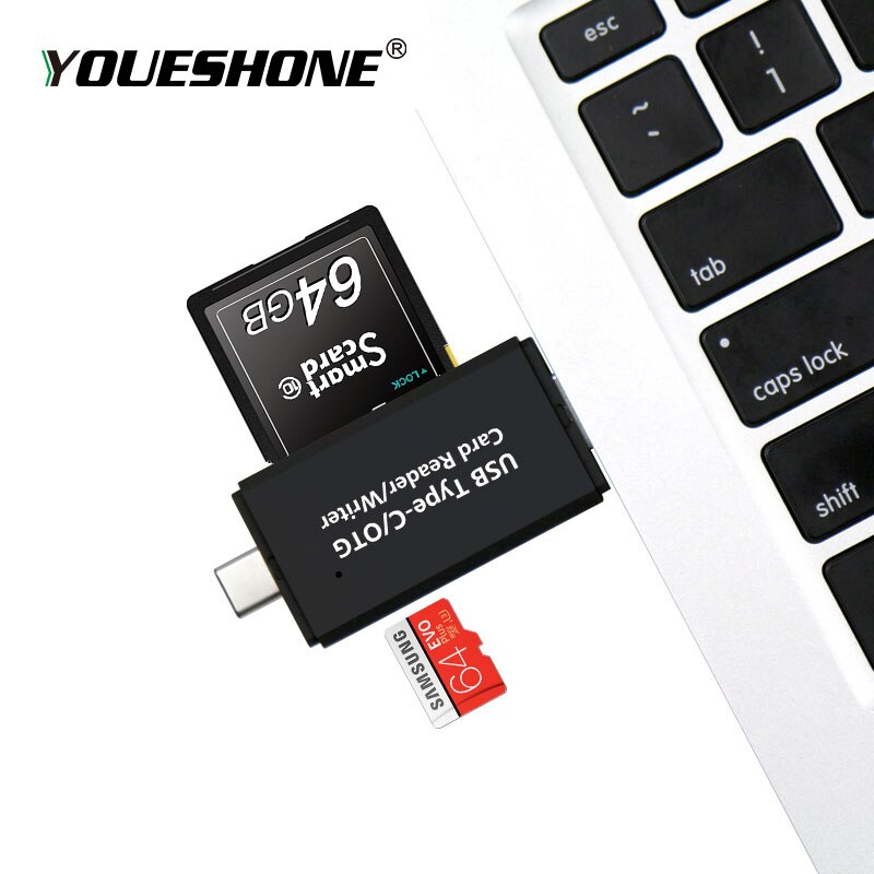 Typ-c-lesegerät und usb 3 in 1 otg-kartenleser, micro-sd-usb 3.0 -hochgeschwindigkeits-universal-otg-tf/sd-adapter für computer-erweiterungsheader