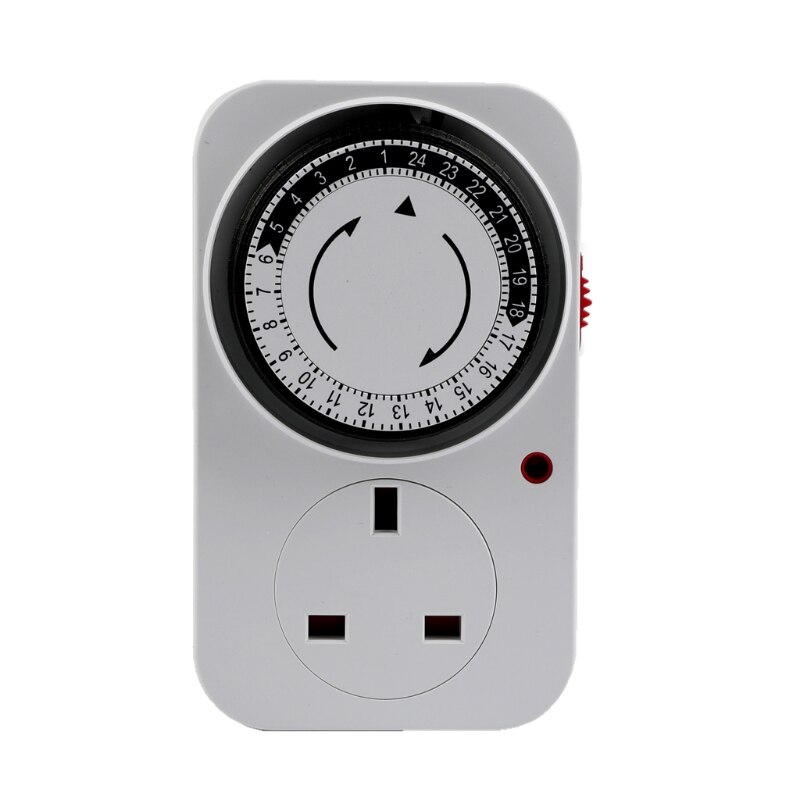 24 Hours Mechanical Programmable Electronic Analog Mechanical Timer: UK Plug