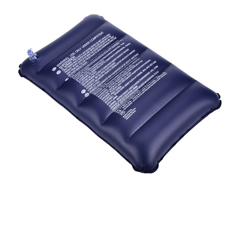 Outdoor Opblaasbare Reizen Nek Kantoor Kussen Head Rest Ondersteuning Zorg Decoratieve Reiskussen Lucht Kussen Camping Slaapzak: blue