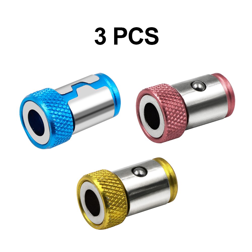 Porte-embout magnétique en alliage, anneau magnétique électrique, tournevis Anti-Corrosion, embout pour perceuse magnétique Phillip, magnétiseur puissant: 3pcs mixed