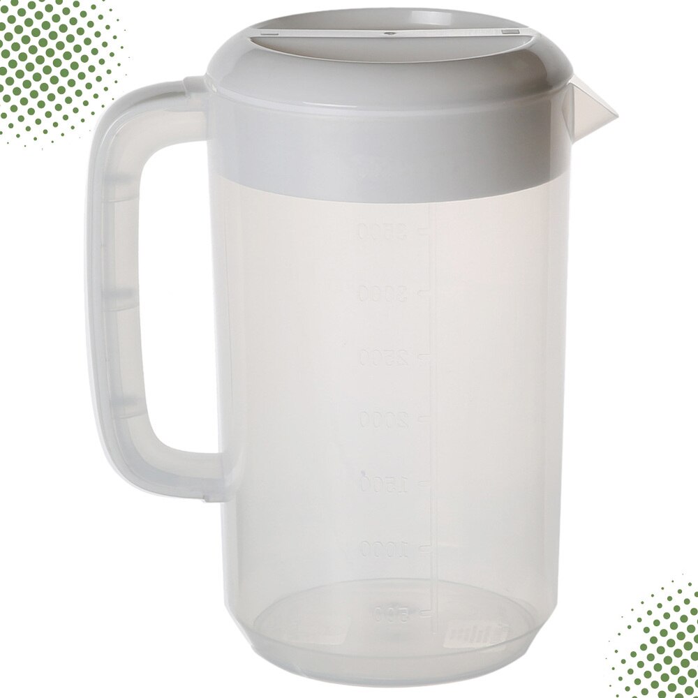2500Ml Transparante Meten Werper Thee Pot Koud Water Ketel Voor Het Opslaan En Serveren Drank (Wit)