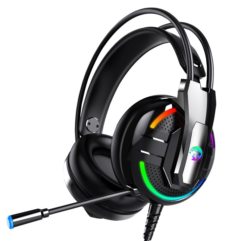 RUO A18 Wired Gaming Headsets HD Microphone Stereo Surround Noise Cancelling USB 3.5mm RGB Light For Tablet Laptop PS4 PC Xbox: Default Title
