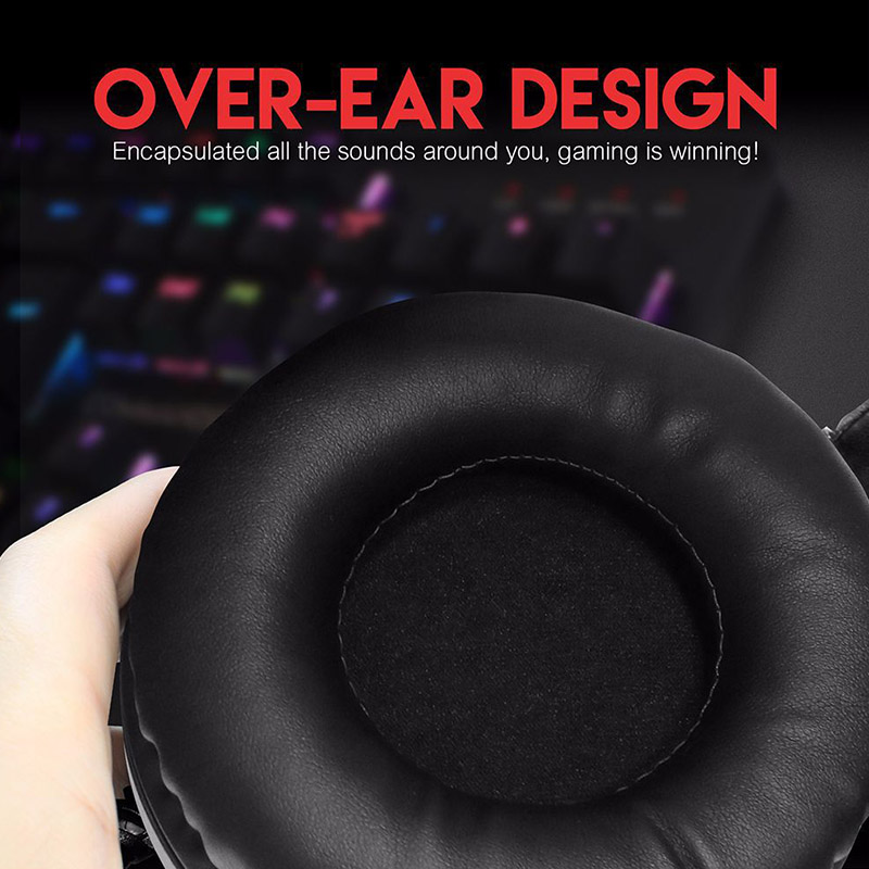 Kopfhörer ohrhörer headset rgb-licht kabelgebunden usb weich einstellbar zum spielen von spiel  nd998