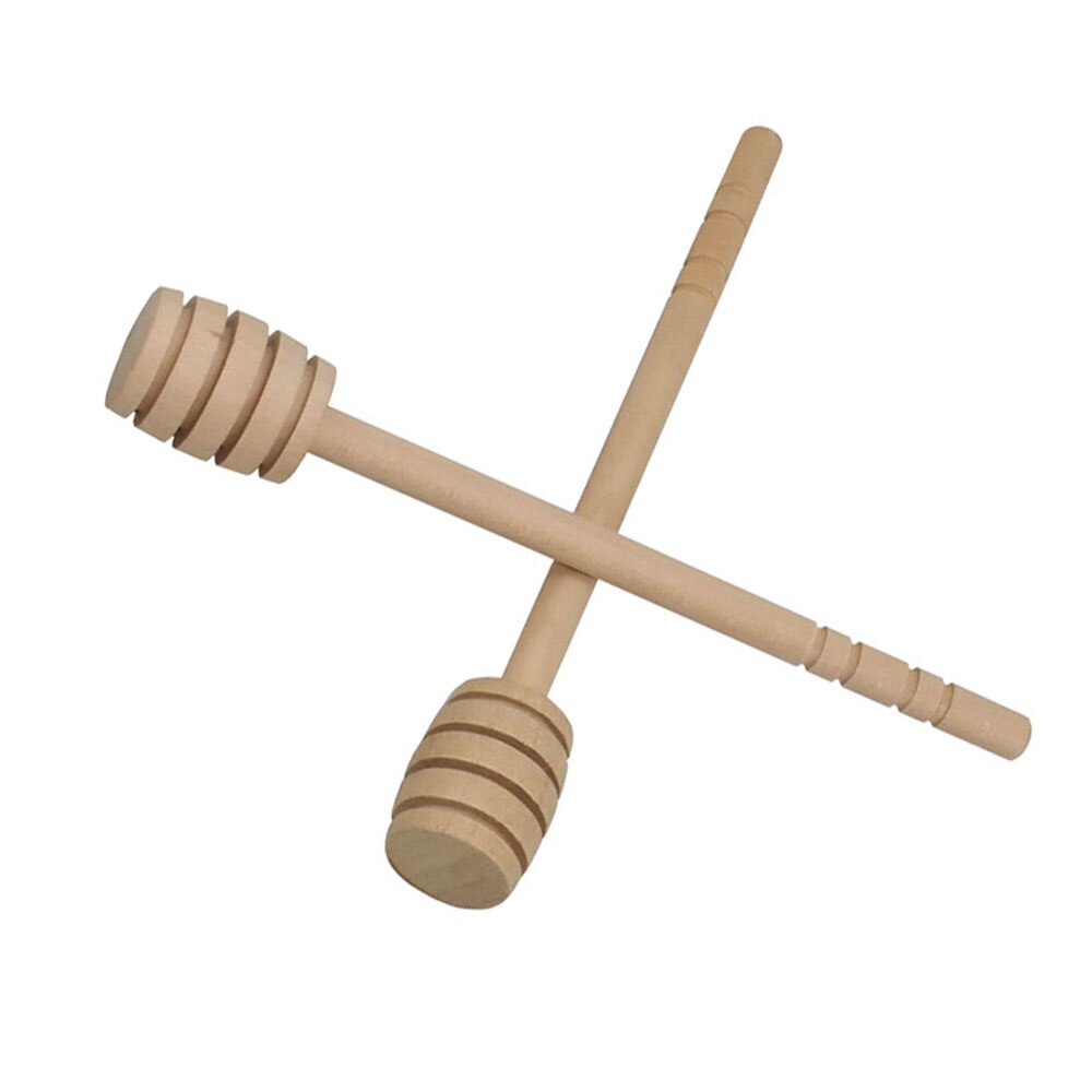 Holz Stock Rührstab Löffel tauchen Server Drizzler 150MM Lange Holz Mini Biene Honig Löffel Muddler Rührer