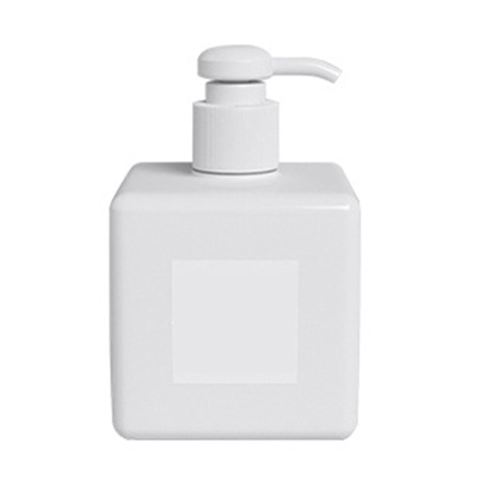 250/450ml Plastic Empty Liquid Soap Lotion Shampoo Dispenser Press Pump Bottle Refillable Bottle Container: White450ml
