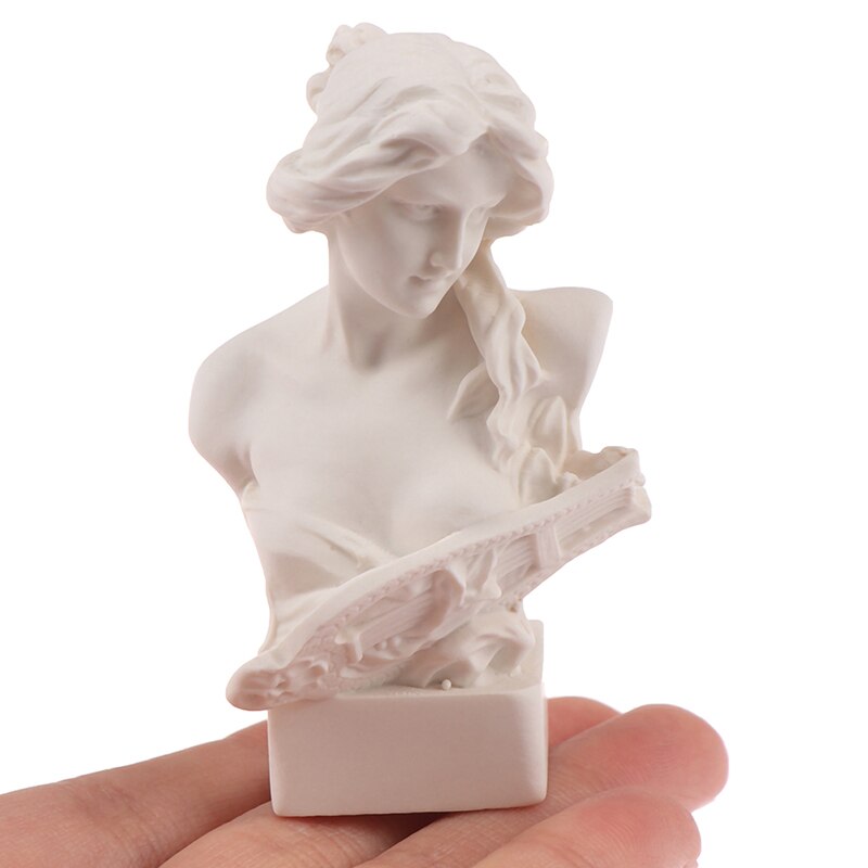 Lalka Dom miniaturowe meble symulacja biały żywica biust mini popiersie statua udawaj zagraj w zabawki domowe dla dzieci dzieci