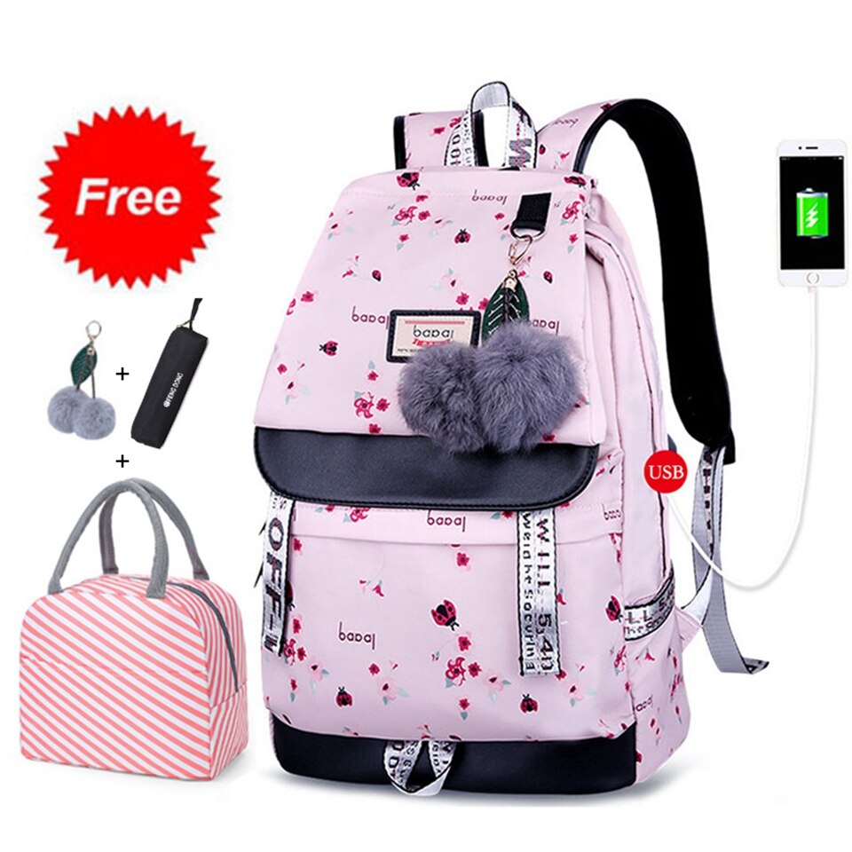 Rucksack für Mädchen freundlicher Schul freundlicher Bookbag Frauen lässig Daypack