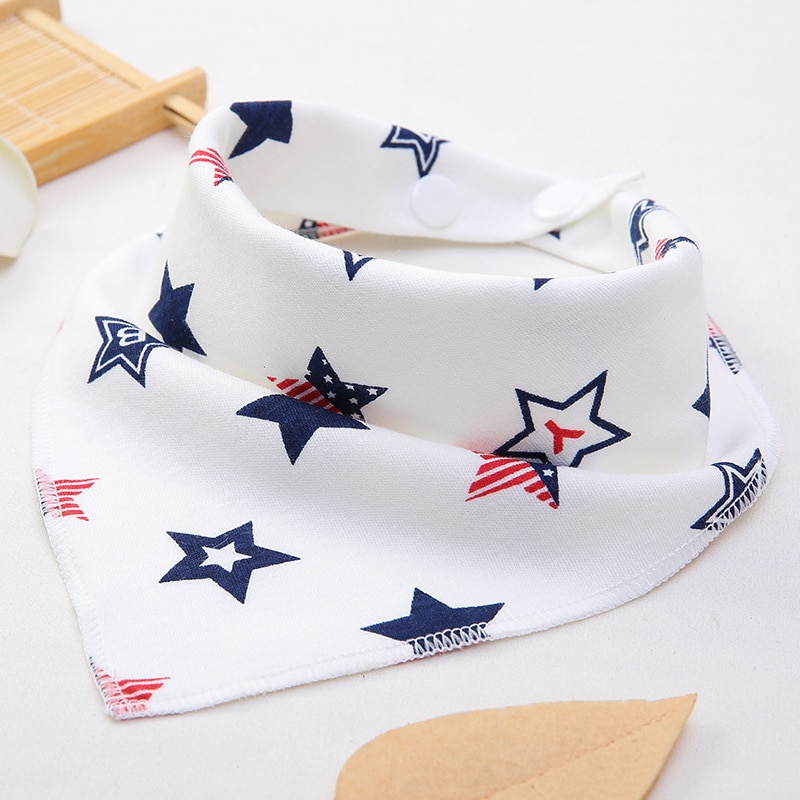 100% bavoirs bébé coton triangle double couches baberos personnage de bande dessinée imprimé Animal bébé bandana bavoirs dribble