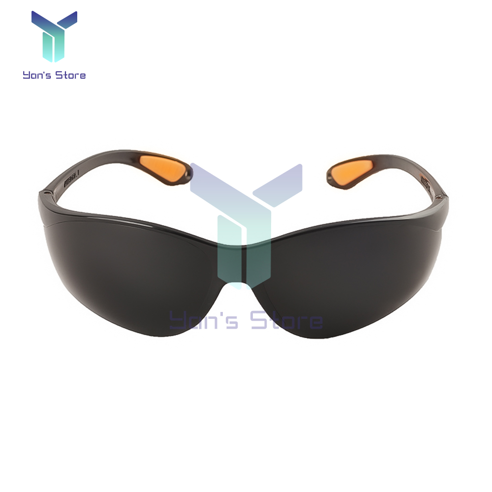 Gafas de seguridad, gafas de soldadura, resistentes a impactos, a prueba de rayos UV, gafas protectoras de soldadura para soldadores, corte y pulido: Marrón