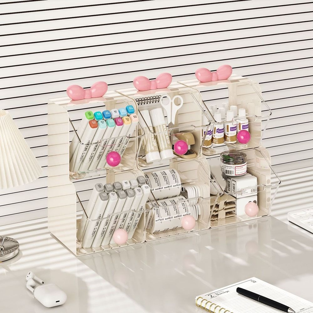 Pojemnik na herbatę w torebkach z tworzywa sztucznego, 2-poziomowy, o dużej pojemności, pojemnik na kapsułki robić kawy, transparentny, z szufladami, organizer na biurko, robić biura.