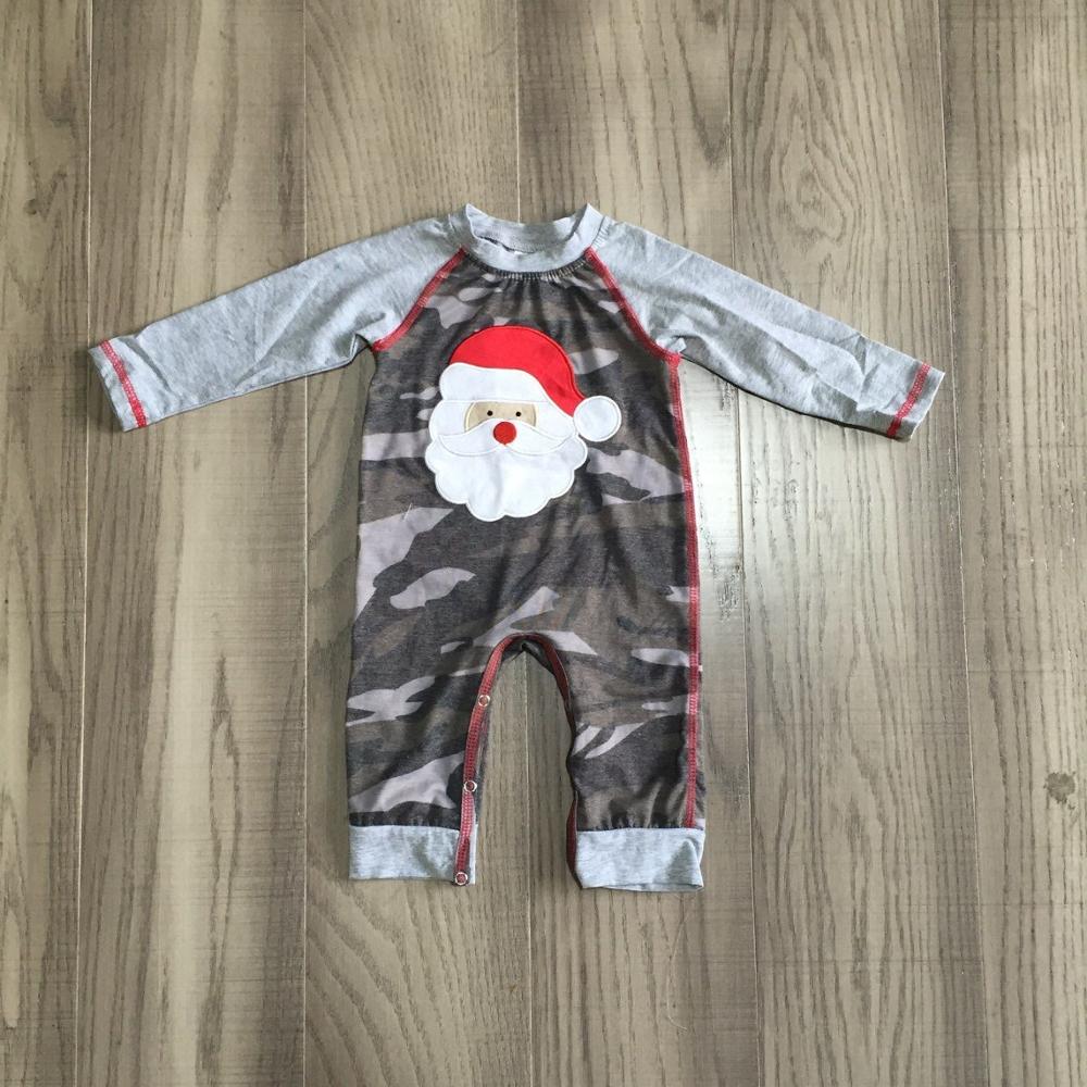 Girlymax pagliaccetto del bambino di Natale per bambini camuffare pagliaccetto infantile del bambino di Natale Babbo Natale ricama del bambino ragazzo del pagliaccetto di inverno