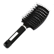 Kvinder hår kam hovedbund massage kam børster & amp; nylon-hårbørste våd krøllet detangle hårbørste til salonfrisørstylingværktøjer