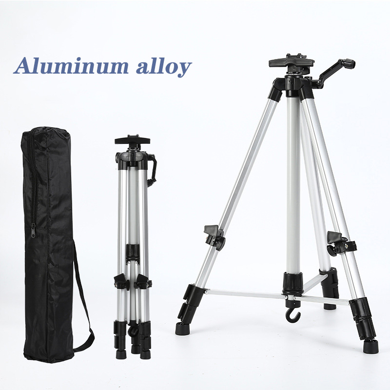 Portable Metal Sketch Easel Stand 50-150CM Adjustable Foldable Travel Aluminum Alloy For Outdoor Painting Artist Art Supplies: White