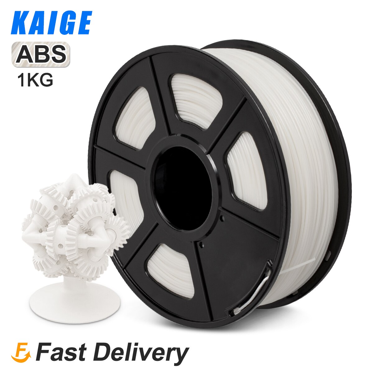 Abs 1.75Mm 3D Printing Filament Zwarte Kleuren Geschikt Voor Hoge Sterkte Tekening Levert: ABS-White