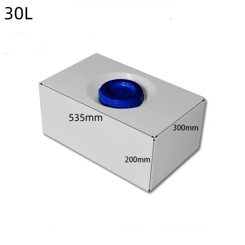 40L/60L/70L RV Water Tank Transformation Horizontal Car Water Tank Plastic Bucket High Temperature Square Water Tank: black