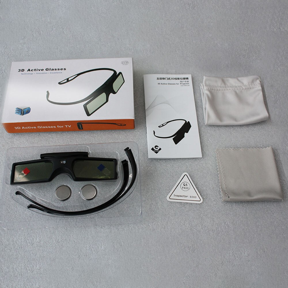 G15-BT 3D Bril Bluetooth 3D Active Shutter Bril Voor Epson/Samsung/Sony/Sharp Bluetooth 3D Projector Tv