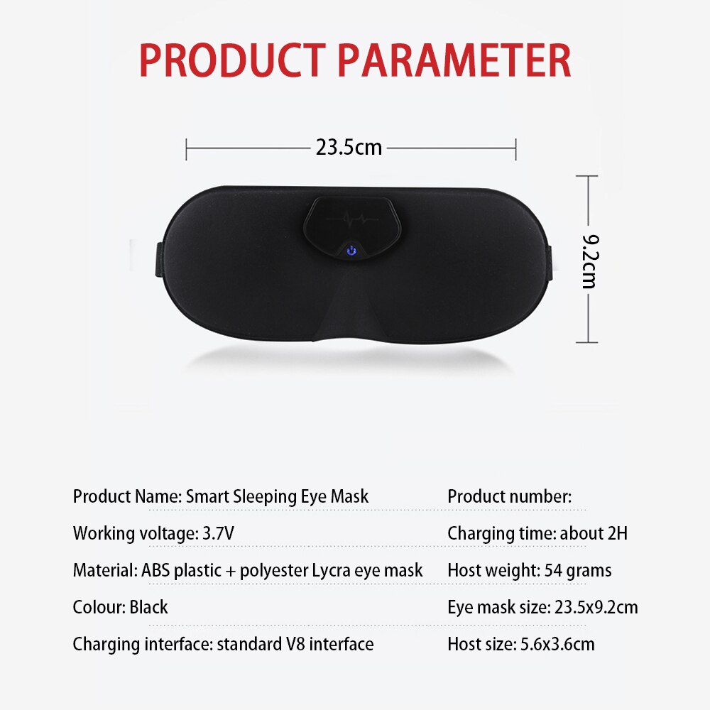 Charge pulse smart sleep eye mask head massager Insomnia Therapy Release Stress Sleep Therapy Device Sleeping Di Brain Relaxatio